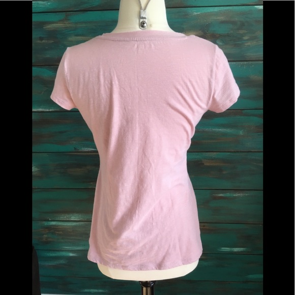 A.N.A.SWEET PINK SEQUINED TEE SHIRT - Picture 2 of 4